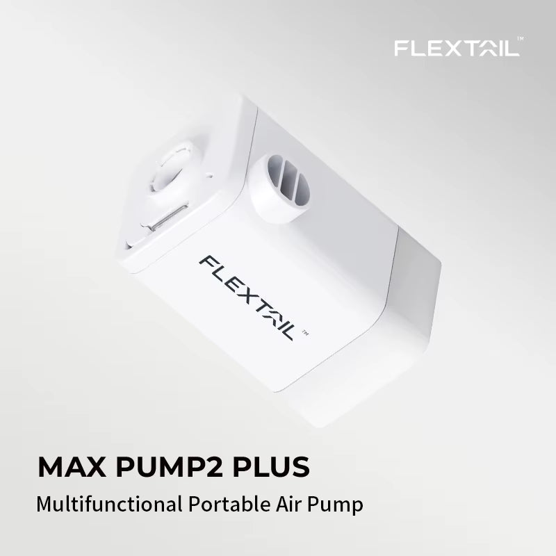 FLEXTAIL MAX PUMP 2 Plus – Pompa ad aria elettrica con doppio livello di pressione, con luce da campeggio e funzione di power bank d’emergenza, batteria da 4800 mAh.