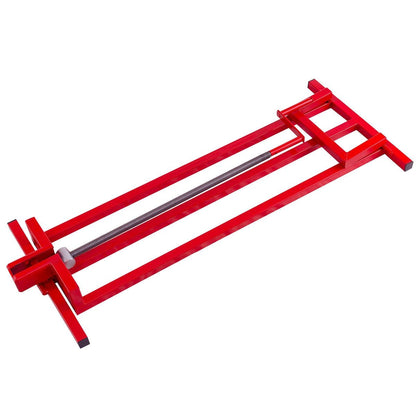 Sollevatore per Trattore Da Prato Pieghevole Carico 400Kg Sollevatore per Rasaerba Manuale Rosso