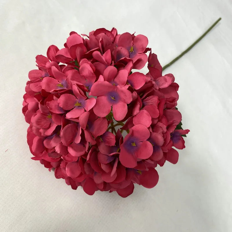 Artificial Flowers Cheap Silk Hydrangea Bride Bouquet Wedding New Year Decoration Home Accessories for Vase Plants Arrangement
