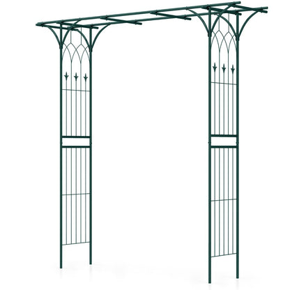 Arco Da Giardino 205Cm Decorativo per Prato, Metallo per Piante Rampicanti Da Giardino Pesante 2 Colori