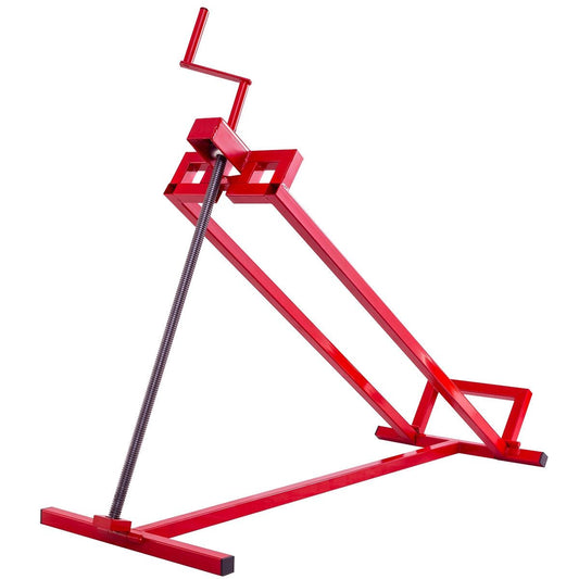 Sollevatore per Trattore Da Prato Pieghevole Carico 400Kg Sollevatore per Rasaerba Manuale Rosso