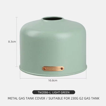 Custodia protettiva in metallo da esterno per bombola di gas da 450/230 g