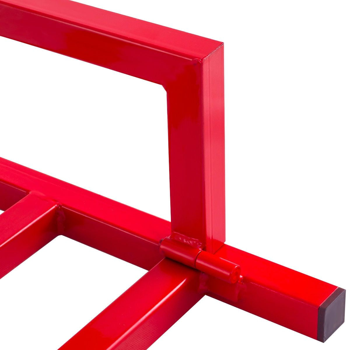 Sollevatore per Trattore Da Prato Pieghevole Carico 400Kg Sollevatore per Rasaerba Manuale Rosso