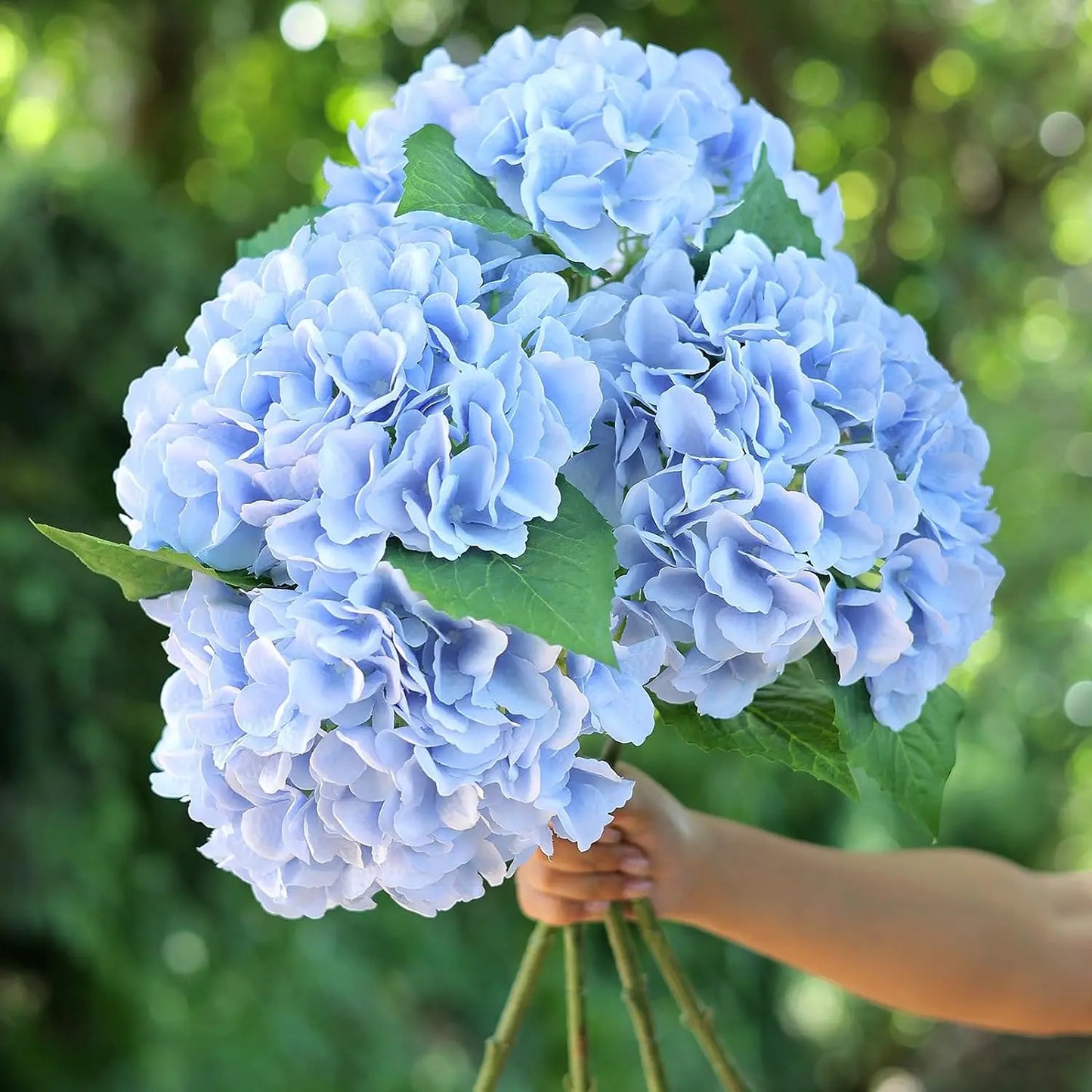 Artificial Flowers Cheap Silk Hydrangea Bride Bouquet Wedding New Year Decoration Home Accessories for Vase Plants Arrangement