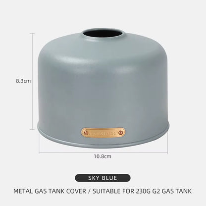 Custodia protettiva in metallo da esterno per bombola di gas da 450/230 g