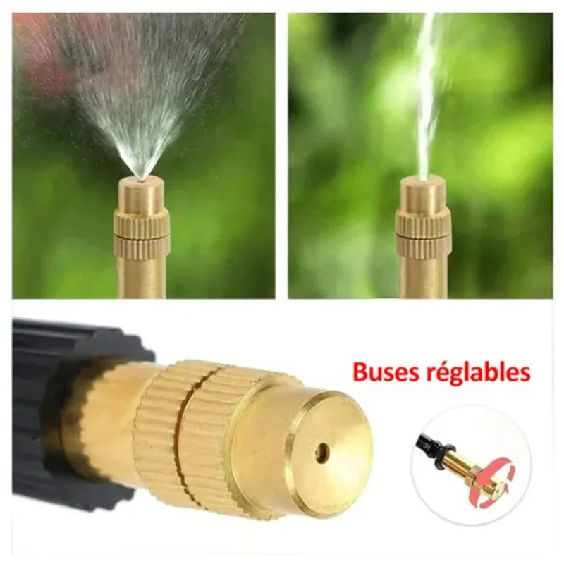 5M-20M Greenhouse Drip Irrigation Kit 360° Curved Garden Automatic Irrigation System Patio Misting Plant Watering Distribution