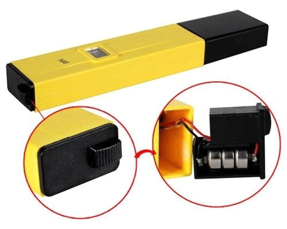 Misuratore digitale di pH portatile – tester LCD per acqua, idroponica, acquari e laboratori domestici - Digital pH Meter – LCD Water Tester for Hydroponics, Aquariums and Home Labs