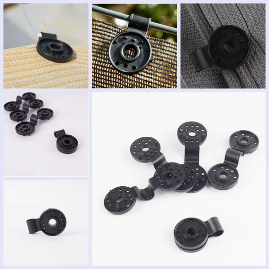  Clip multifunzione per serre e reti ombreggianti – Set da 5 a 50 pezzi, resistenti e riutilizzabili. Greenhouse Film & Sunshade Clips (5–50 pcs) – Expandable Hanging Grommets for Shade Sails, Insect Nets, and Agricultural Films.
