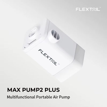 FLEXTAIL MAX PUMP 2 Plus – Pompa ad aria elettrica con doppio livello di pressione, con luce da campeggio e funzione di power bank d’emergenza, batteria da 4800 mAh.
