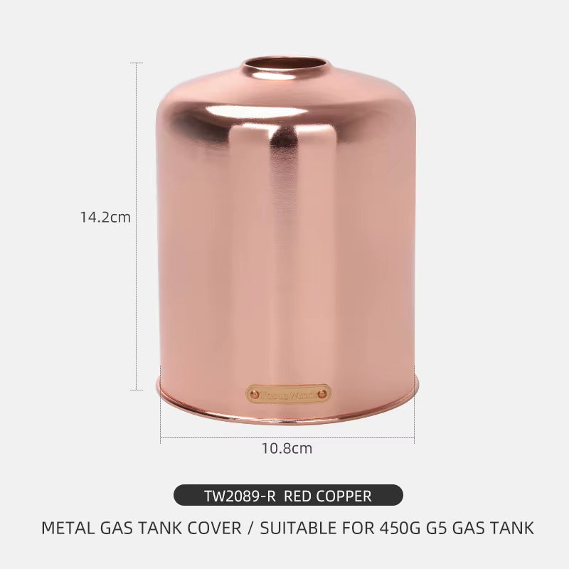 Custodia protettiva in metallo da esterno per bombola di gas da 450/230 g