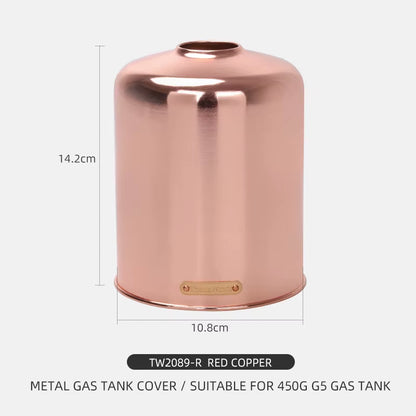 Custodia protettiva in metallo da esterno per bombola di gas da 450/230 g